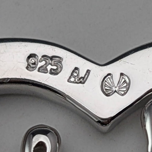 Vintage Sterling Silver Pendant with Rain and Cloud Design 13.5g with Necklace